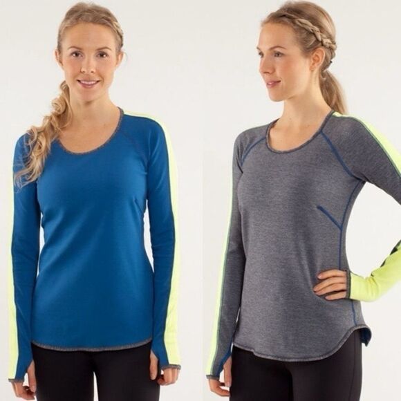 Lululemon | Reversable Runder Under Long Sleeve fleece 10/12 - Picture 1 of 6
